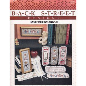 Vintage Cross Stitch Patterns, Basic Bookmarks II by Pam Neely, Back Street 1987